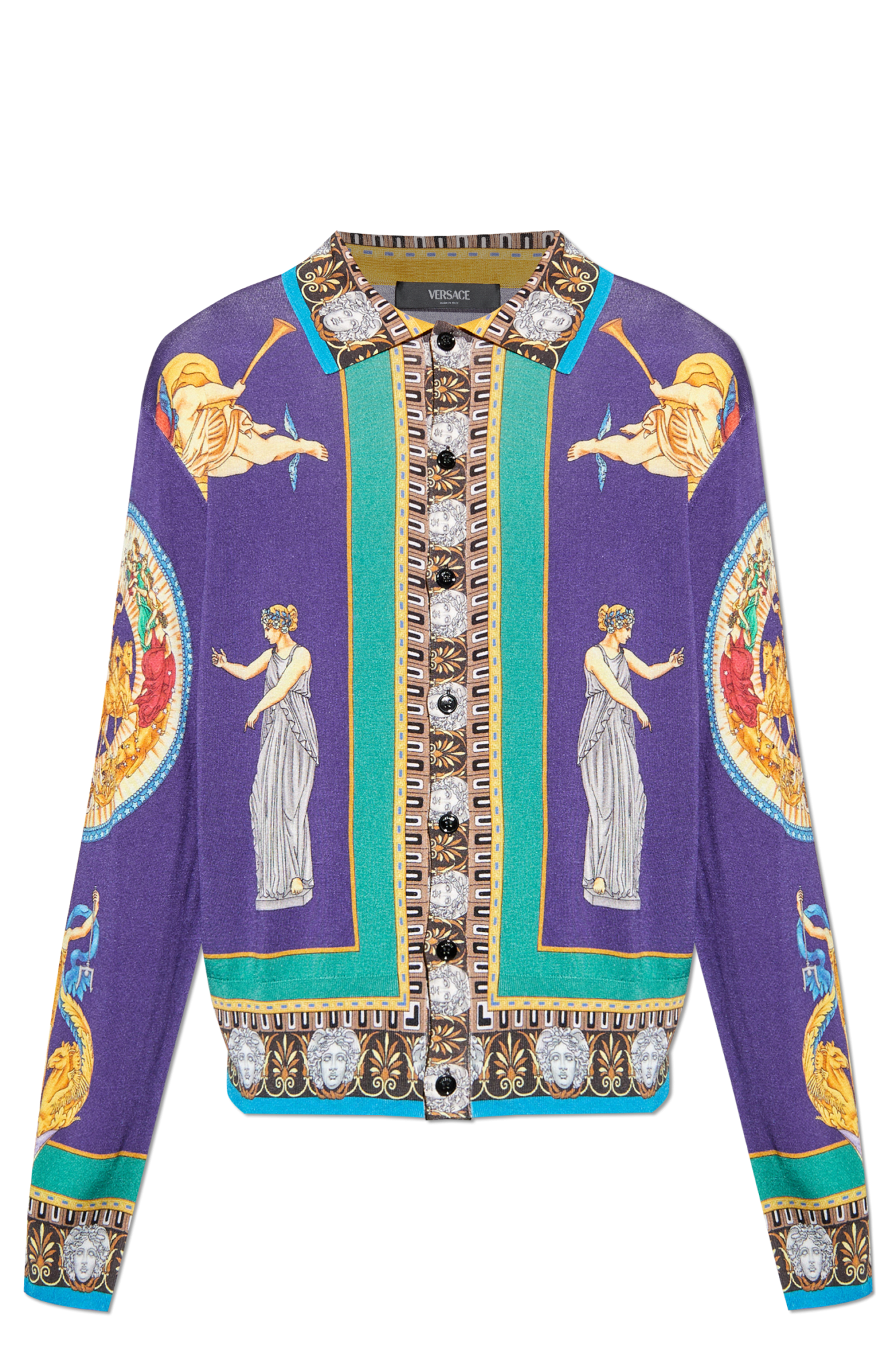 トップス vintage made in italyVERSACE cardigun ea Versace Oversized V-neck Cardigan | White | FARFETCH CA